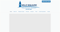 Desktop Screenshot of milesquareinsurance.com