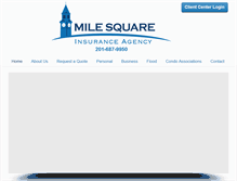 Tablet Screenshot of milesquareinsurance.com